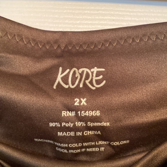 Brand New Kore Olive High Waisted, Ultra Control Bike Shorts…size 2X - Picture 4 of 4